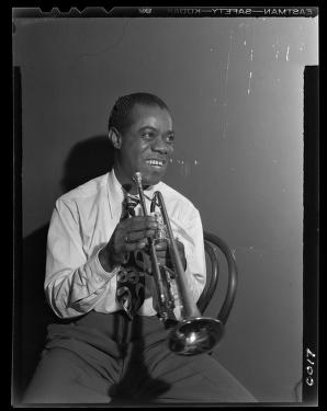 Louis Armstrong in 1946, courtesy of the Library of Congress